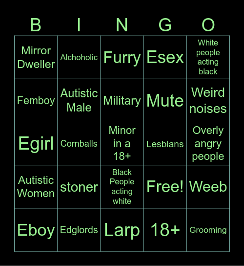 Vrchat Bino! Bingo Card
