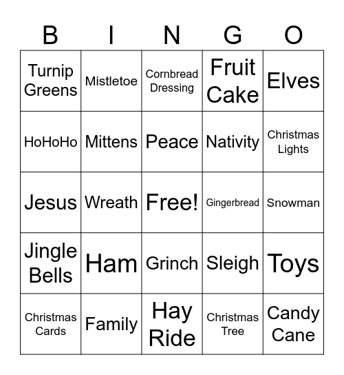 2025 Holiday in Hawkins Bingo Card