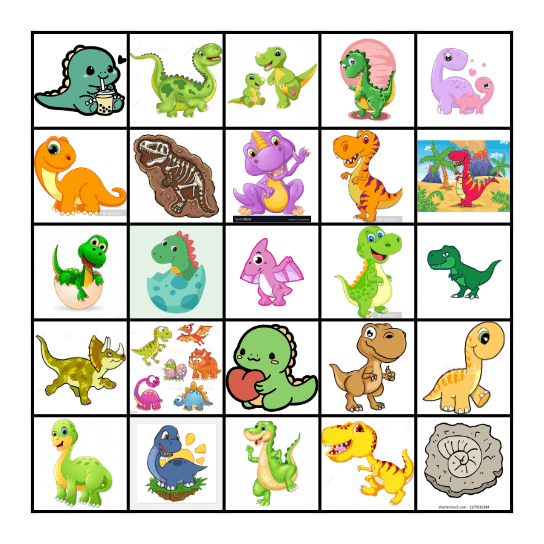 DINO Bingo Card