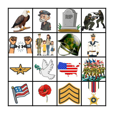 VETERANS DAY Bingo Card