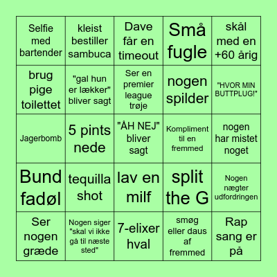 Bingo-crawl Bingo Card