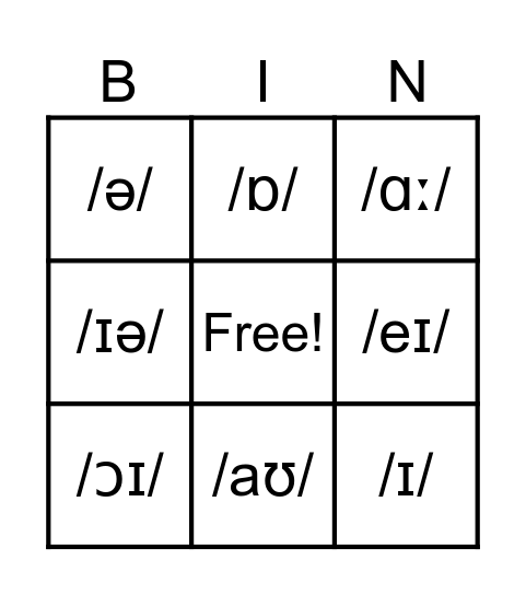Bingo! Bingo Card
