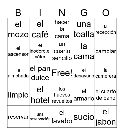 Chapter 7 Vocab Bingo Card