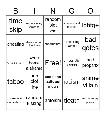 Tomorrow's Teachings Bingo Card