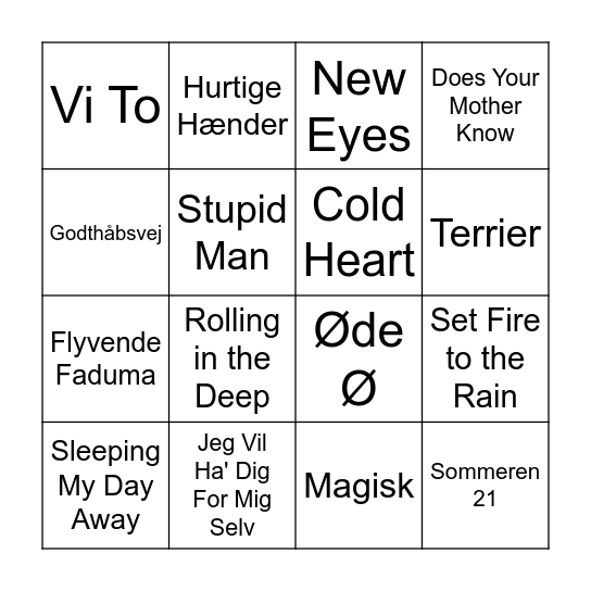 PARTY BANKO Bingo Card