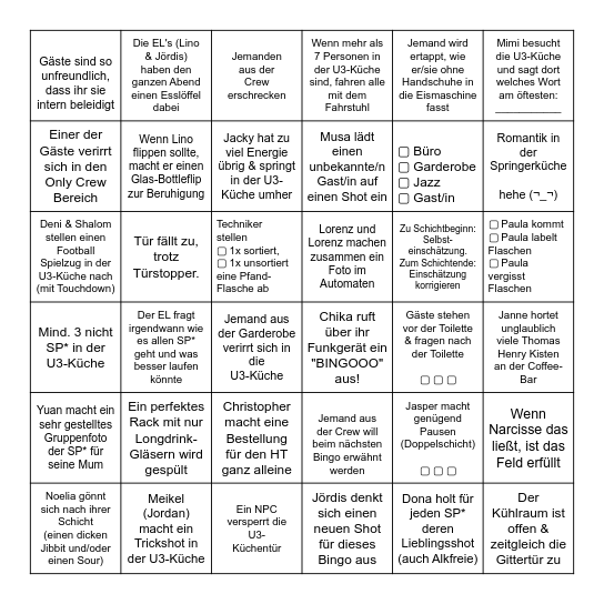 11. Offizieller Mojo-Bingo-Abend Bingo Card
