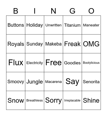 One word bingo 💍 Bingo Card