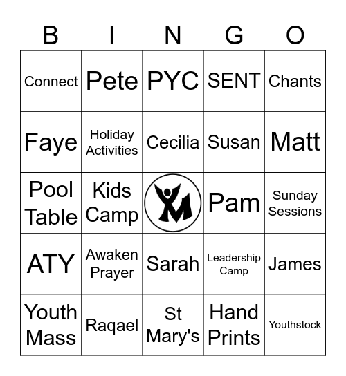 Youth Matters Bingo Card
