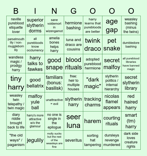 "unorthodox methods" trope bingo Card