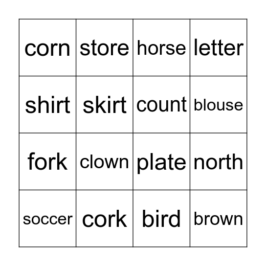 Week 9 Review Bingo Card