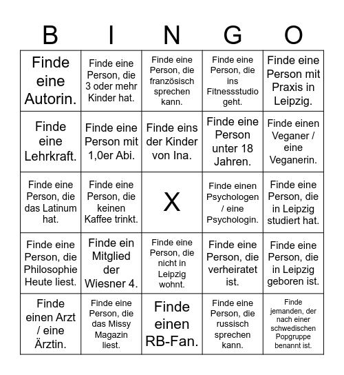 Praxiseinweihung Bingo Card