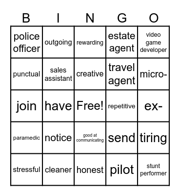 Unit 5 Review Bingo Card