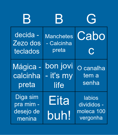 Bruno's Mac mini Bingo Card