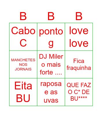 Bungo Bingo Card