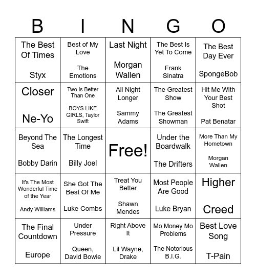 Best Bingo Game Ever Bingo Card
