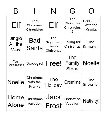 Baltic Christmas Quiz Bingo Card