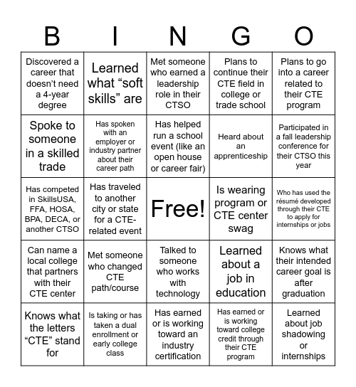 FIND SOMEONE WHO... Bingo Card