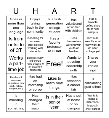 Find someone who: Bingo Card
