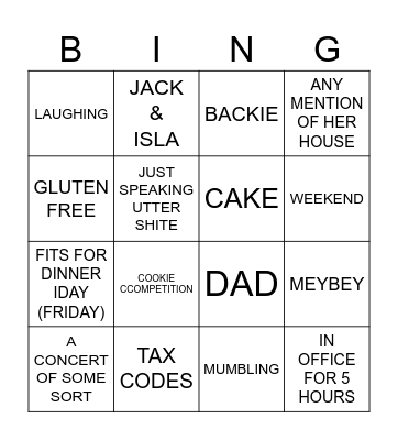 WEEKLY KEB Bingo Card