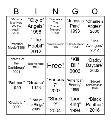 Bingo Card