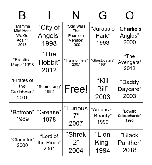 Bingo Card