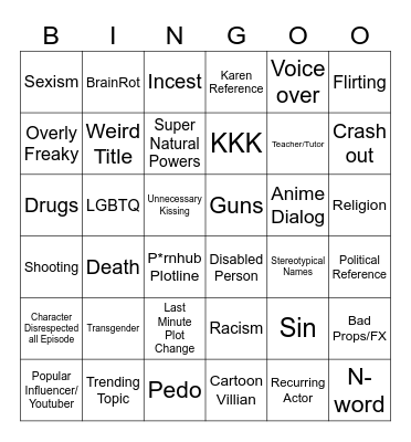 Tomorrows Teachings Bingo Card