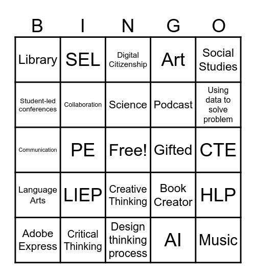 You Down with HLP? Bingo Card