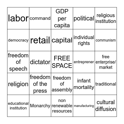 ACP BINGO Card