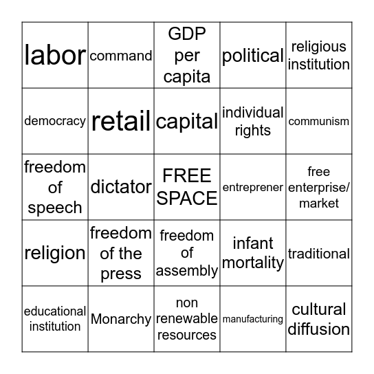 ACP BINGO Card