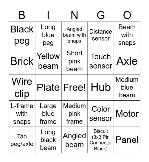 LEGO BINGO! Bingo Card