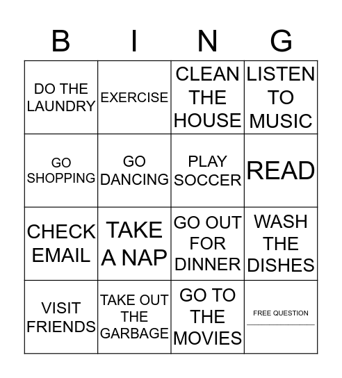 Bingo Card
