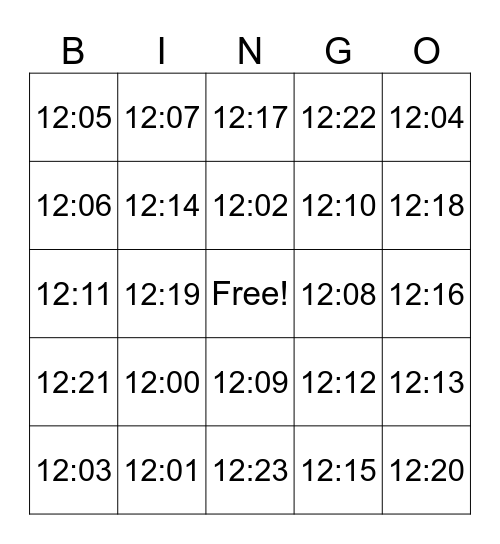 Alicia's Arrival Bingo Card