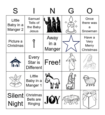 Christmas Singo! Bingo Card