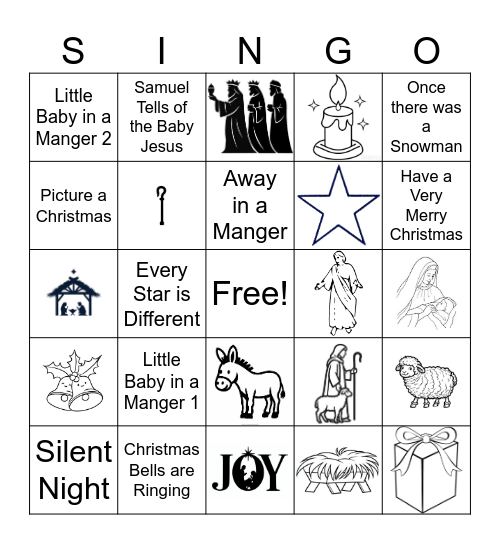 Christmas Singo! Bingo Card