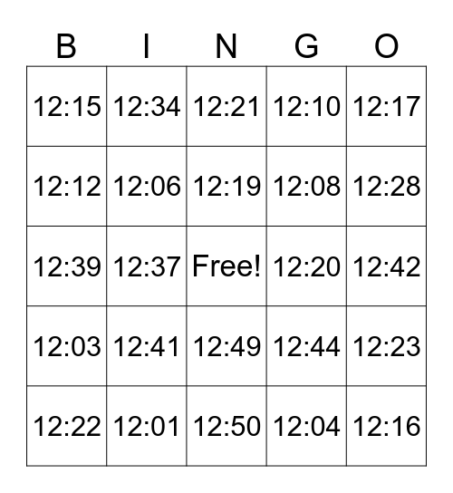 Alicia's Arrival Bingo Card