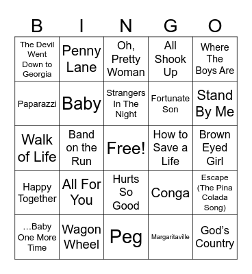 Coverall #2 Bingo Card