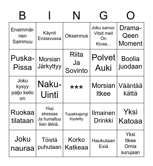 Polttaribingo Card