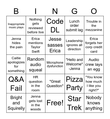 November AEM Bingo Card
