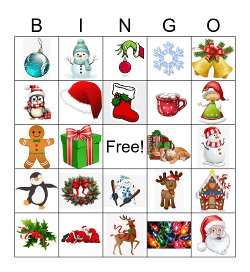 Holiday Bingo Card