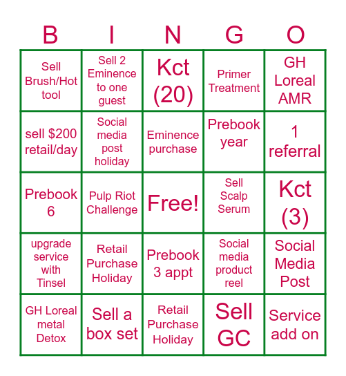 Sleighing all the Way! Bingo Card