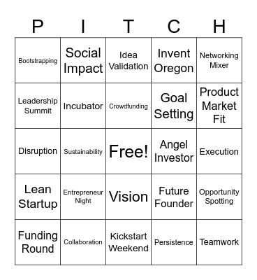 eClub Bingo Card