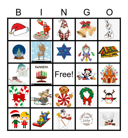 Christmas Bingo Card