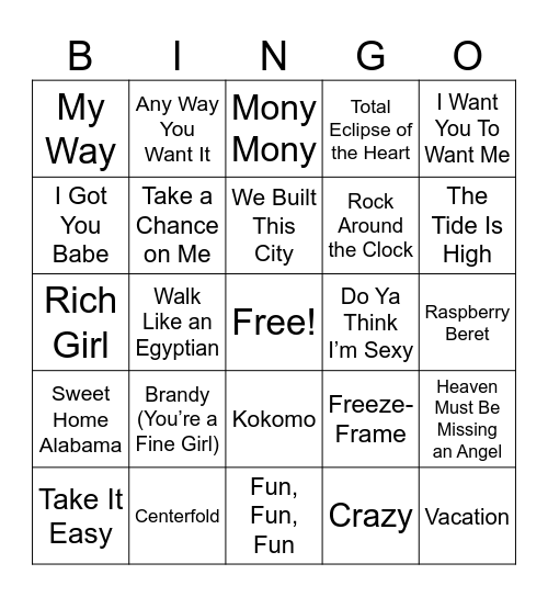 EZ ID #2 Bingo Card
