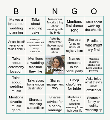 💍 Celebrating Maria Bingo Card