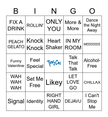 TWICE BINGO! by addi Bingo Card