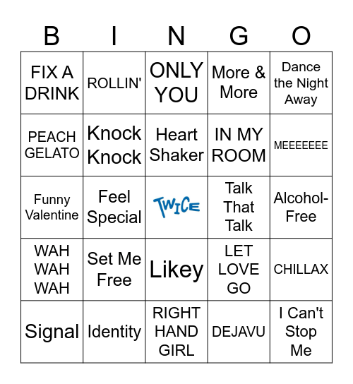 TWICE BINGO! by addi Bingo Card