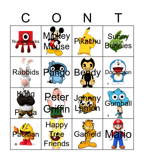 Imsuperdum0iq's Contestants Bingo Card