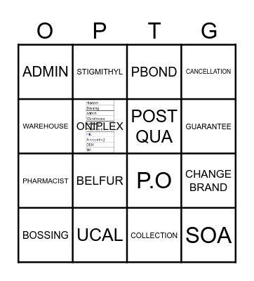 ONICARE CARDS! Bingo Card