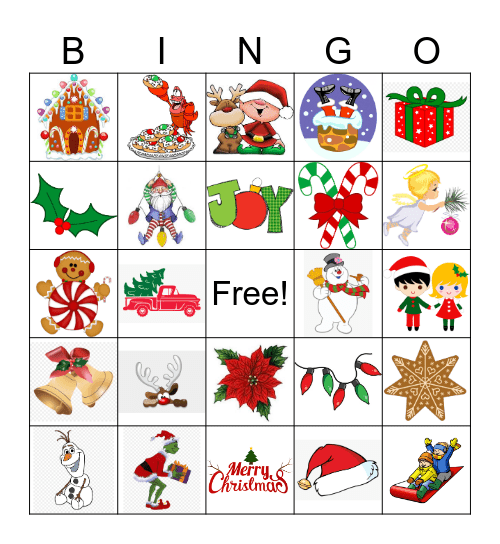 Christmas Bingo Card