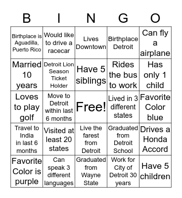 Department of Innovation and Technology Bingo Card